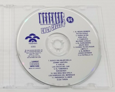 Various Artists Merengue En La Calle 8 94 CD for sale online | eBay