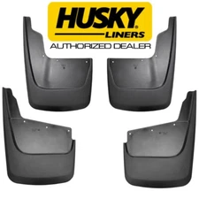HUSKY Mud Guards Front & Rear Flaps for 20-25 Chevy Silverado 2500HD 3500HD SRW