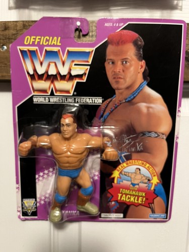 WWF TATANKA Hasbro Series 9 FIgure 1993 WWE Sealed...