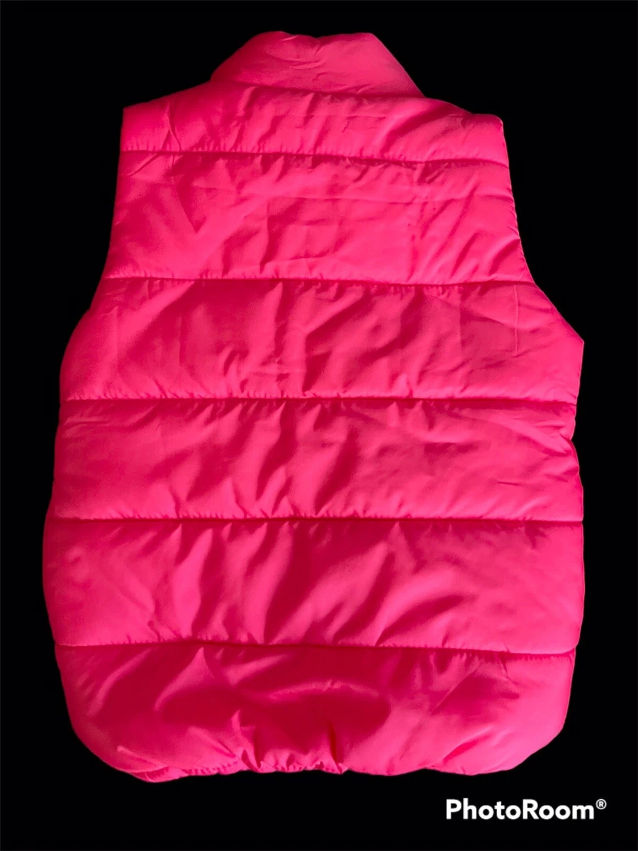 Pink sleeveless hotsell puffer jacket