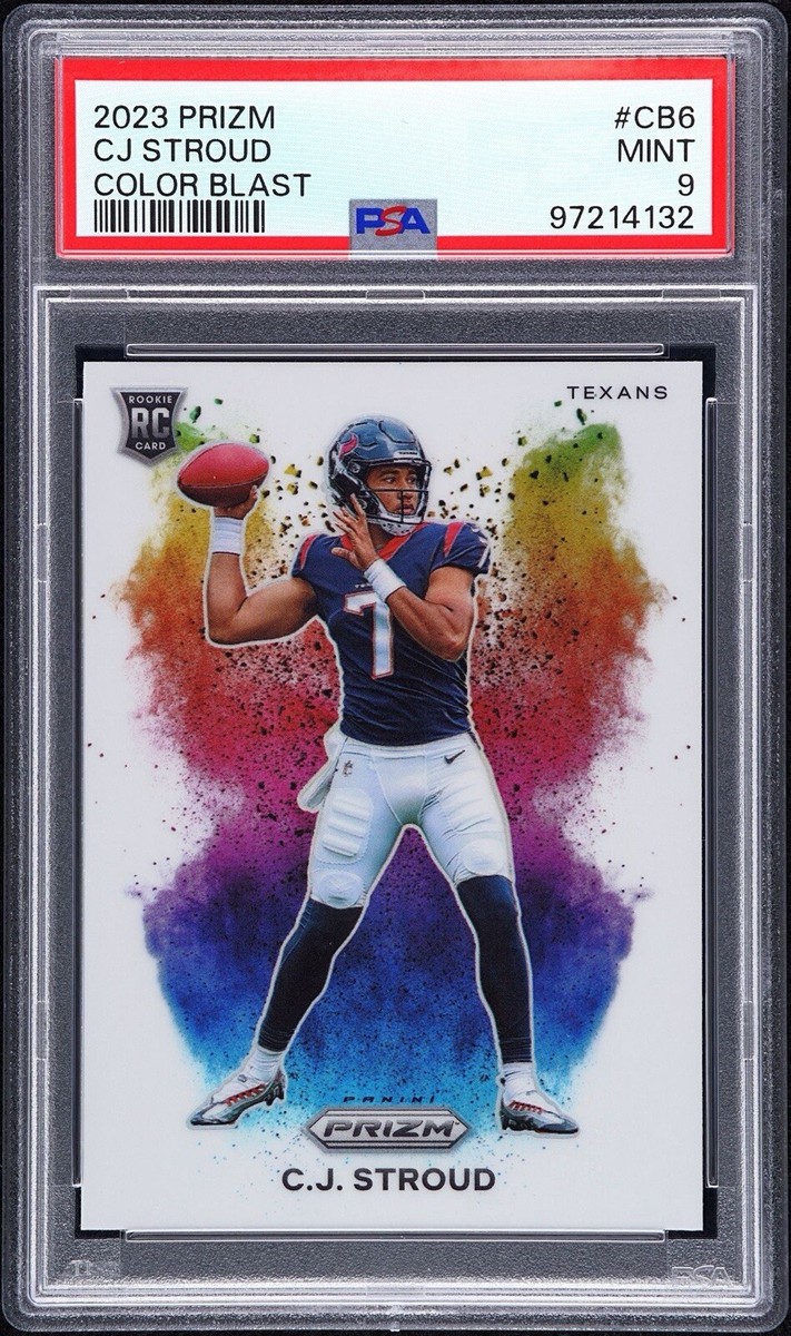 シングルカード PSA 9 2023 Prizm C J Stroud Color Blast 2023 Panini Prizm Color Blast #CB6 CJ Stroud PSA 9 RC RC SP