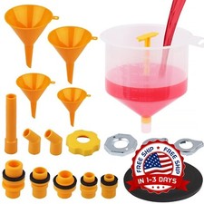 Kit De Embudo De Llenado De Refrigerante Para Radiador A Prueba De Derrames NEW.