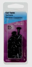 Hillman 11/16" CUT TACKS No. 12 Large Head Sharp Point Blued Easy Install 122596