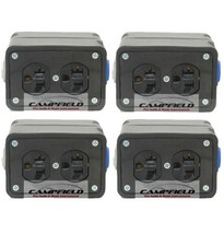 4pk PowerCon Rubber Quad Box Power Distribution Twist-Lock Distro link