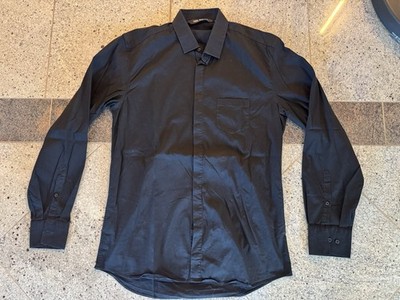 Original Neil Barrett Stetch Hemd Slim Fit 39 S Schwarz