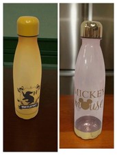 Botella de agua Hufflepuff de Mickey Mouse y Harry Potter 650 ml tapa de plástico con tornillos