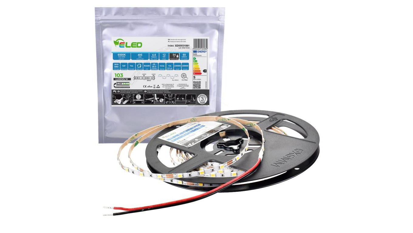 Tama LED 2835 Slim 300 SMD 12 В 48 Вт 103 лмВт zimna 6500 К IP54 - ED00031561 odci 10190₽