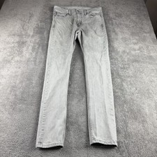 Levis 510 Skinny Jeans Mens 31x29.5 Gray Mid Rise Denim