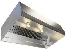 Superior Hoods 5ft x 4ft Stainless Restaurant Range Grease Hood NSF NFPA96