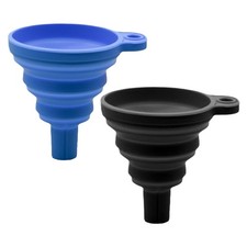 Car Oil Funnel Foldable Silicone Splash-Proof Universal Multi-Purpose