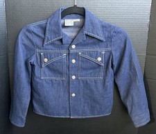 Vintage Kids Denim Billy The Kid Long Sleeve Shirt Size L