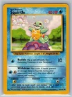 Pokemon Squirtle 63/102 Base Set Unlimited Common Vintage Card Damaged