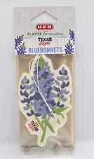 New Pack H-E-B Flavor Favorites Car Air Freshener HEB Texas Bluebonnets  3-Pack
