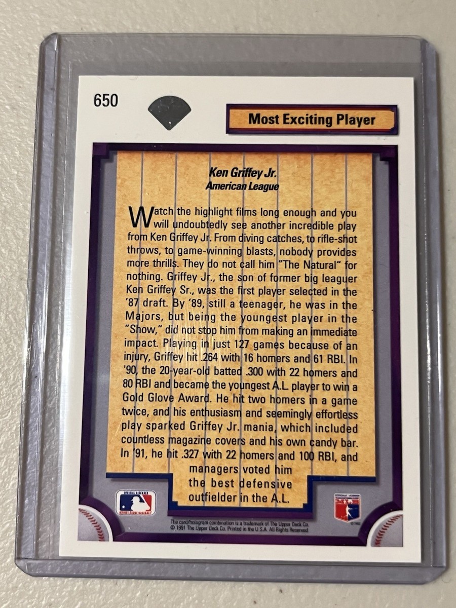 1992 Upper Deck - Ken Griffey Jr #650 | eBay