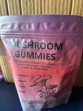 Mushroom Gummies - 2500mg Functional Mushrooms Per Serving 60 Gummies