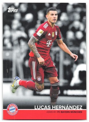 Lucas Hernández 2021-22 Topps FC Bayern München Team Set BCM-LH FC Bayern Munche