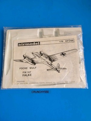 Vintage Airmodel 1:72 Kit 296 Focke Wulf FW 187 Falke Sealed Airplane