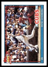 Ryne Sandberg 1991 Topps #740 Chicago Cubs FREE SHIPPING AutographDen