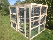 4 sided free standing catio 6ft tall x 6ft wide x 6ft deep mesh roof