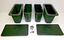 2013-2018 2019-2025  Dodge Ram Rear Floor Storage Bin Compartment Set Pair Black