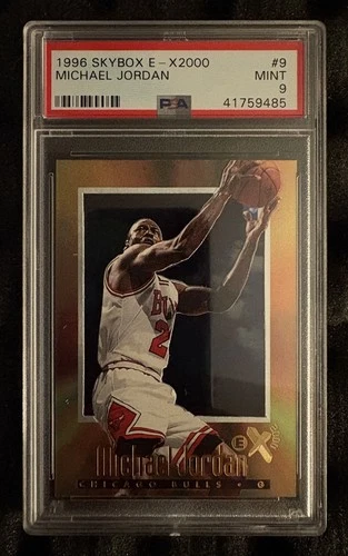 SkyBox E-X2000 Michael Jordan #9 PSA 9 Chicago Bulls Basketball Card 1996-97