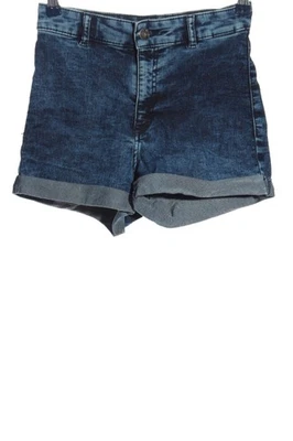 H&M Short moulant Dames Pantalon court T EU 36 bleu style décontracté - Photo 1/4