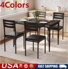 5 Piece Dining Table and Chairs Set Kitchen Table Set for Dining Room Apartments