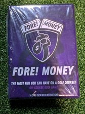 Fore Money- Cards On Course Golf Game - Fun and Strategic Golf Game. Brand New