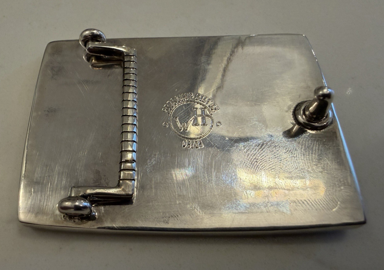 "LIMITED 03/25" William Henry Fleur De Lis Sterling .925 Belt Buckle "SOLD OUT" image 4