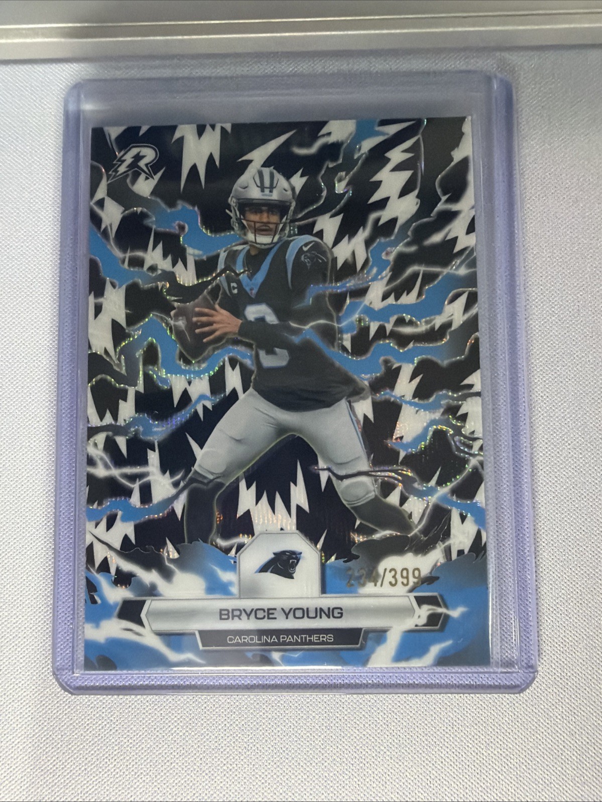 2025 Topps Resurgence - Bryce Young #13 Black & White Surge Refractor /399