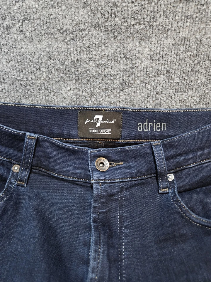 7 For All Mankind Adrien Luxe Sport Relaxed Fit Stretch Blue Jeans Men's 32 X 28 - Image 3 of 4