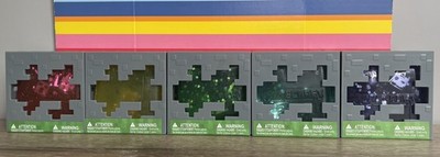 Minecraft Jelly Cube Lot RARE Viral Squishy Bundle Full Set of 5 NeeDoh Likeness