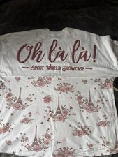 Disney Minnie Mouse Paris Epcot  jersey XL oh la la