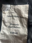 2012 Kennedy $100 (200 Coins) Uncirculated Half Dollars in Sealed US Mint Bag