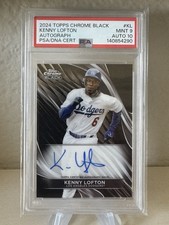 Kenny Lofton Auto🔥POP 1🔥2024 Topps Chrom Black
