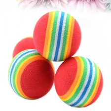 12 Pcs Rainbow Toy Ball Soft Dog Pet Balls Kitten Toys for Indoor Cats