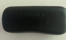 Authentic Chanel Black Sunglass Case Vintage Made in Italy Good Condition