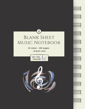 Blank Sheet Music Notebook: Music Manuscript Paper / White Marble Blank Sheet Mu
