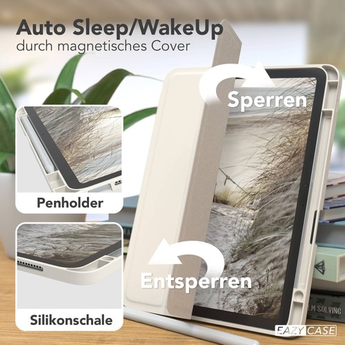 Smart Cover für Apple iPad Air 11 Hülle Stifthalterung Tablet Weiß - Afbeelding 7 van 7