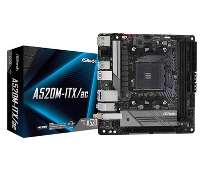 ASRock A520M-ITX/ac, AMD, Sockel AM4 Mainboard