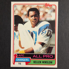 Topps 1981 Kellen Winslow #150 Rookie Base Set San Diego Chargers NFL Card. rookie card picture