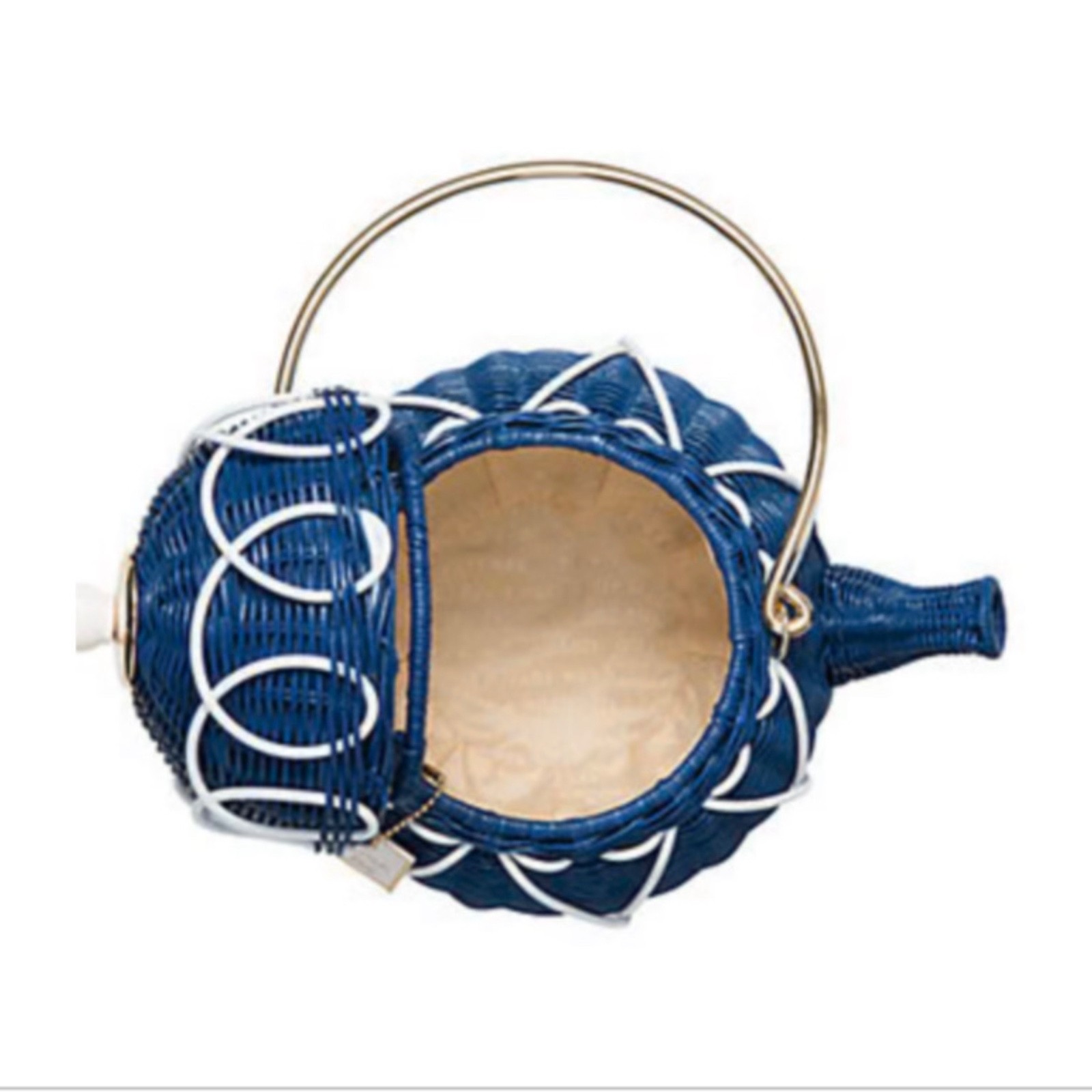 KATE SPADE DOWN THE RABBIT HOLE WICKER TEAPOT CLUTCH BAG DISCOUNT image 10