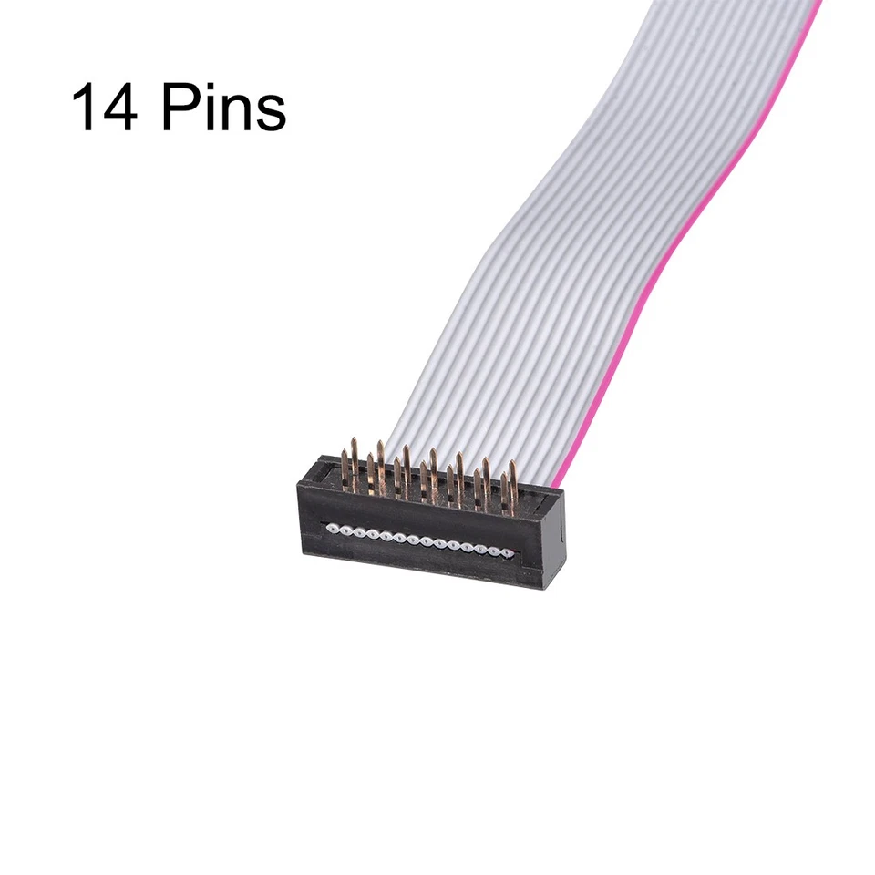 Cable de Cinta de Alambre Plano IDC FC/FD Conector tipo A de 14 Pines 0,5m Largo - Imagen 2 de 4