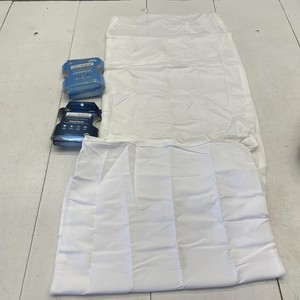 AllerEase Zippered Pillow Protectors Queen Waterproof White Allergy Bedbug 3 Pk