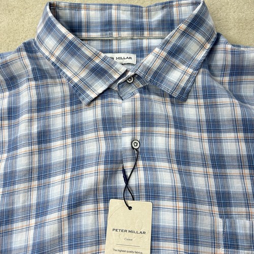 Peter Millar Sanibel Shirt Men’s XXL Summer Soft Cotton Lightweight Button Up