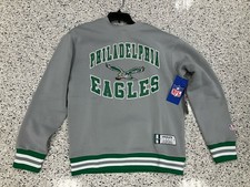 NWT NFL Ultra Game Gray/Kelly Green Philadelphia Eagles Sweatshirt Size S