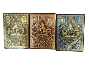 Theory11 Harry Potter Playing Cards Deck Set of 3 Houses - No Slytherin