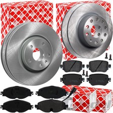 FEBI BREMSSCHEIBEN + BELÄGE VORNE + HINTEN passend für VW SHARAN 7N ALHAMBRA 710