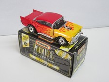 MATCHBOX PREMIERE  '57 CHEVY - Red w/Yellow & Orange Flames - Mint/Boxed