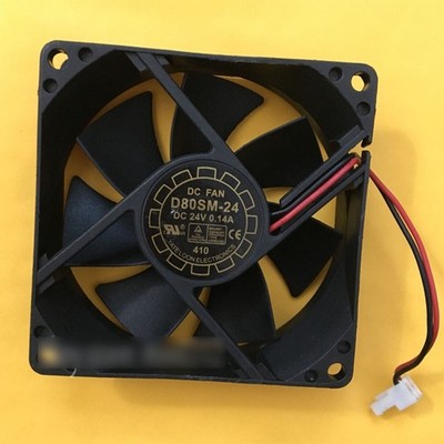 1 PCS New YATE LOON D80SM-24 DC24V 0.14A 2pin Inverter Cooling Fan #as